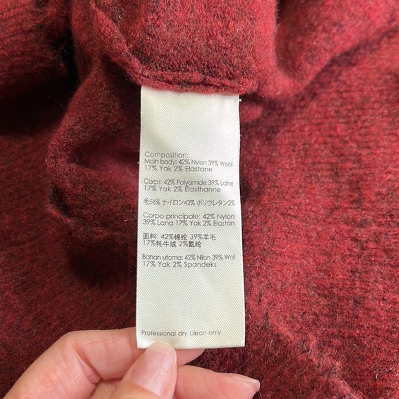 31 Phillip Lim Red Brick Belted Wool Turtleneck Sleeveless Sweater Yak sz XS - Picture 10 of 11